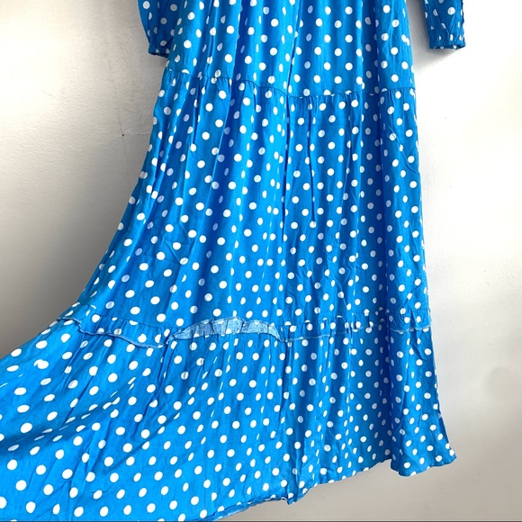 Anthropologie Dolan Laney Maxi Dress Blue NEW - Picture 8 of 12